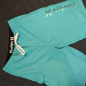 Turquoise Hurley Board Shorts (Men's 32)